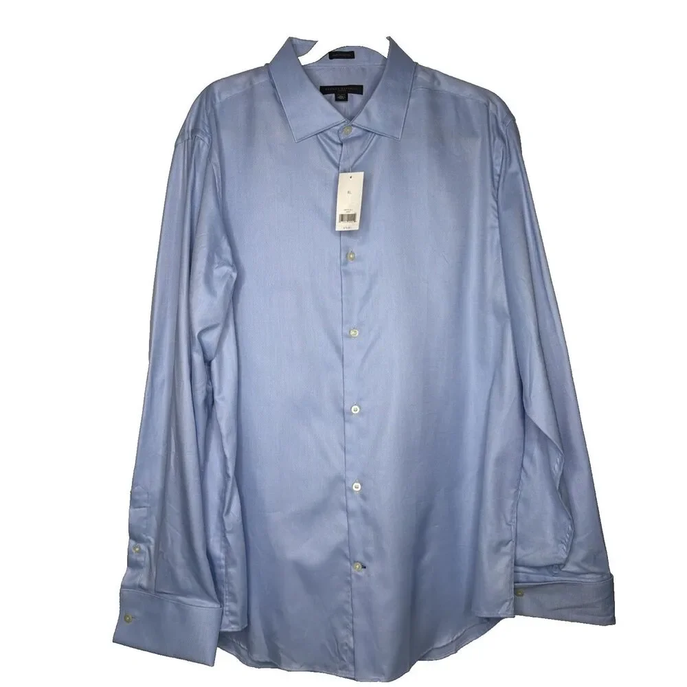 Banana Republic Egyptian Cotton Fitted Dress Shirt XL 17-17.5 French Cuff NWT